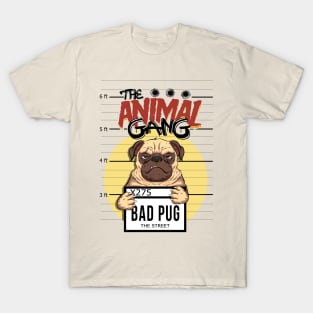 the animal gang pug urban style T-Shirt